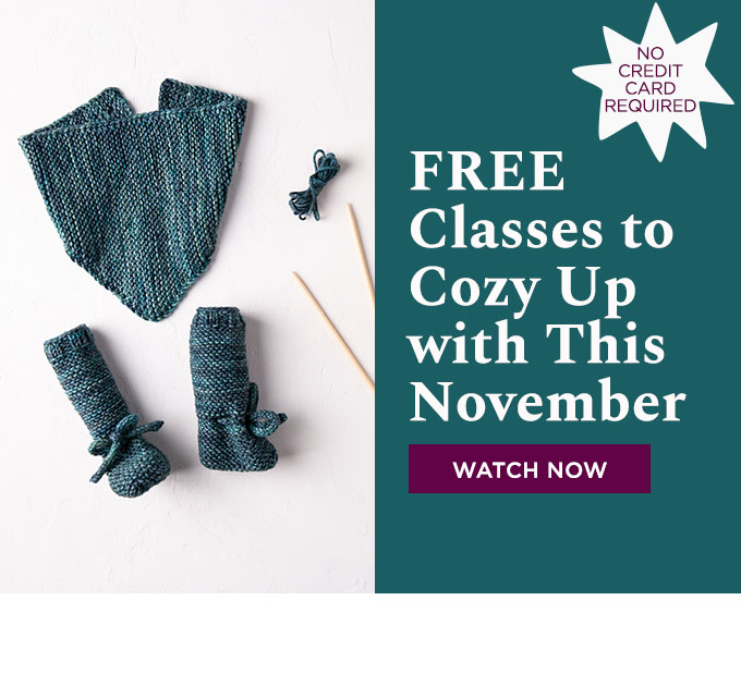 FREE Classes to Cozy Up with This November