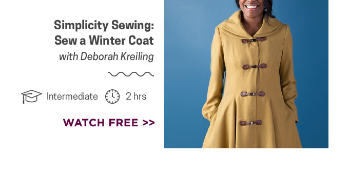 Simplicity Sewing: Sew a Winter Coat