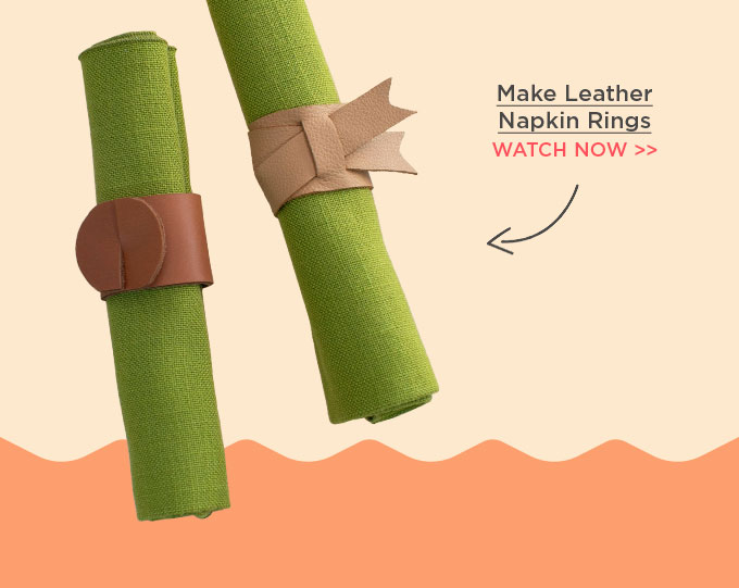 Make Leather Napkin Rings