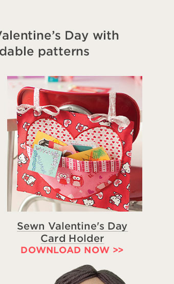 Sewn Valentine's Day Card Holder