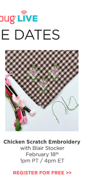 Chicken Scratch Embroidery with Blair Stocker
