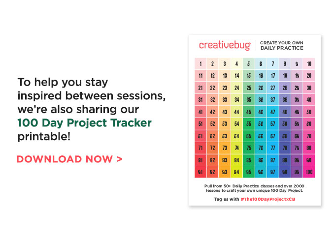 Download the 100 Day Project Tracker