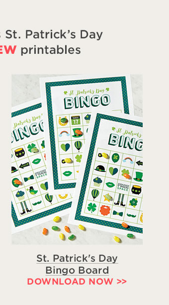 St. Patrick's Day Bingo Board
