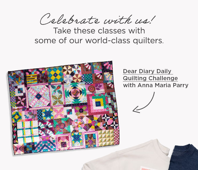 Dear Diary Daily Quilting Challenge with Anna Maria Parry​