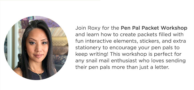 Creativebug x Paper Source Live: Pen Pal Packet Workshop