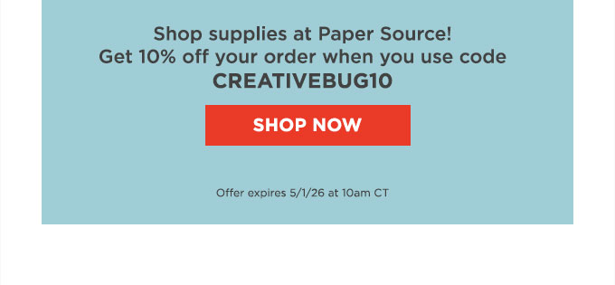 Shop supplies at Paper Source!