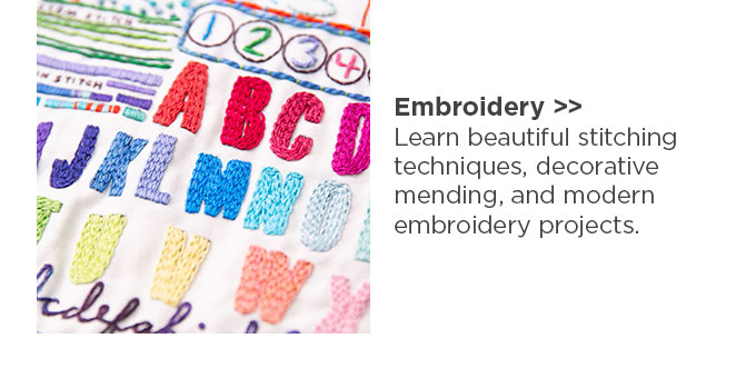 Embroidery: Learn beautiful stitching techniques, decorative mending, and modern embroidery projects.