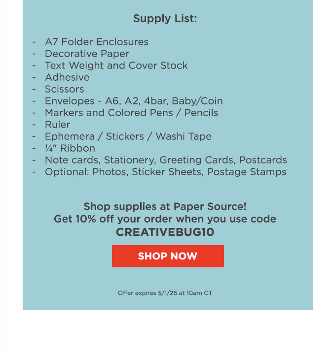 Supply List
