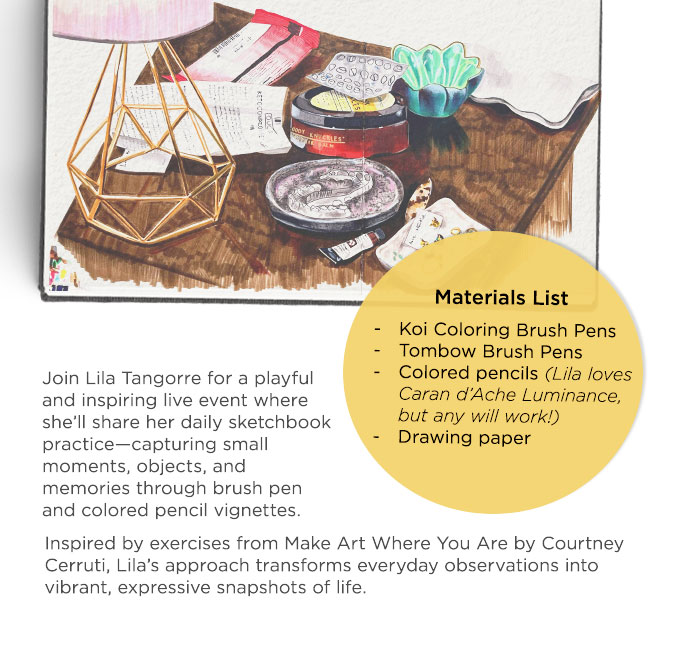 Sketch Your Day: Joyful Vignettes with Lila Tangorre