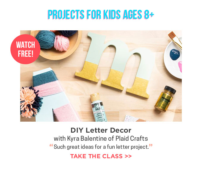 Kyra Balentine of Plaid Crafts – DIY Letter Decor