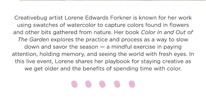 Wellness Series: Aging and Crafting with Lorene Edwards Forkner