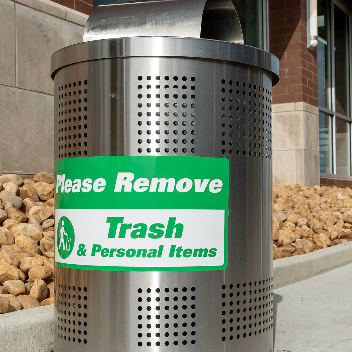 Pre-Interior Clean trash can