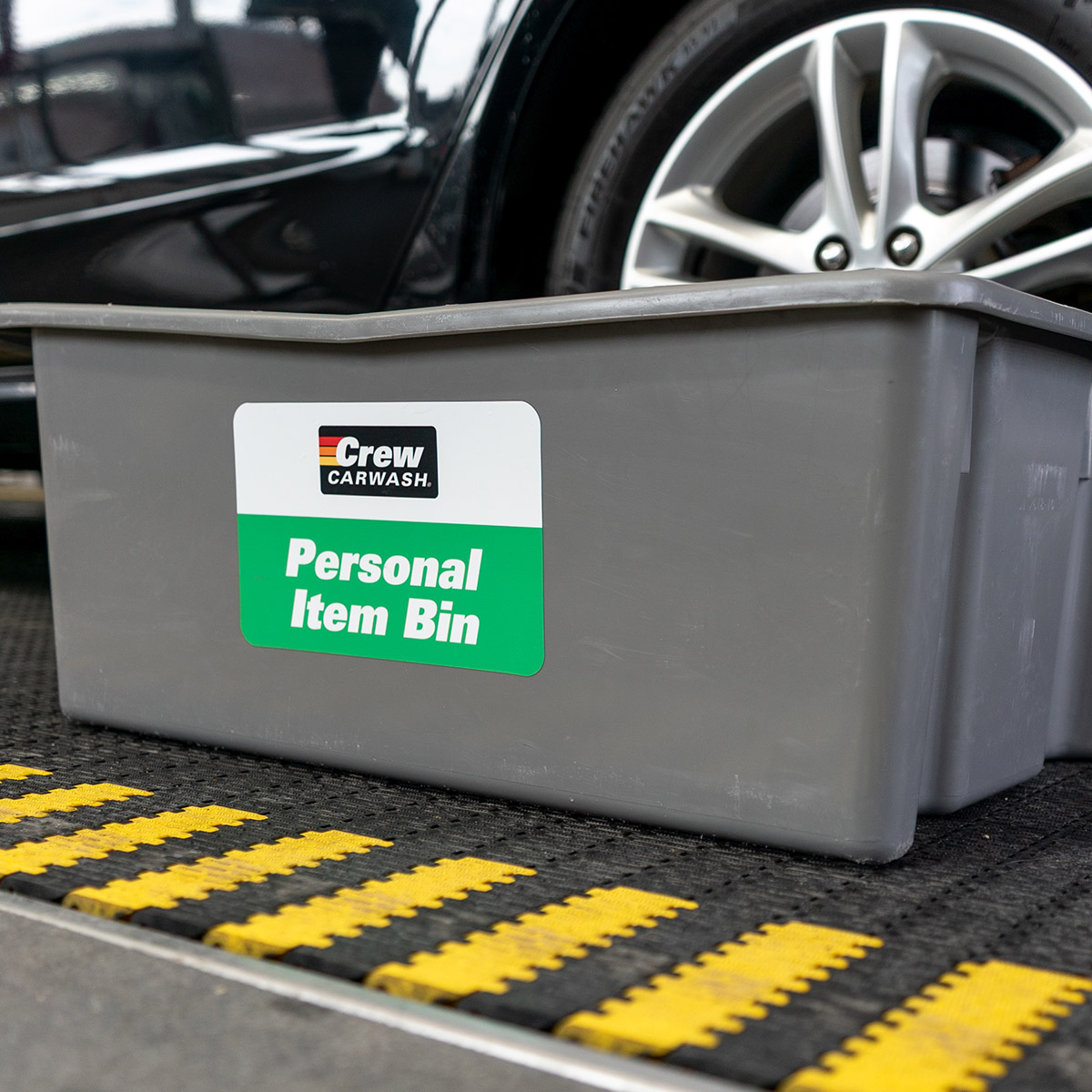 A personal item bin