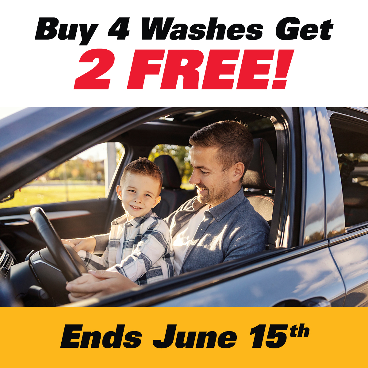 Buy 4 Washes, Get 2 FREE