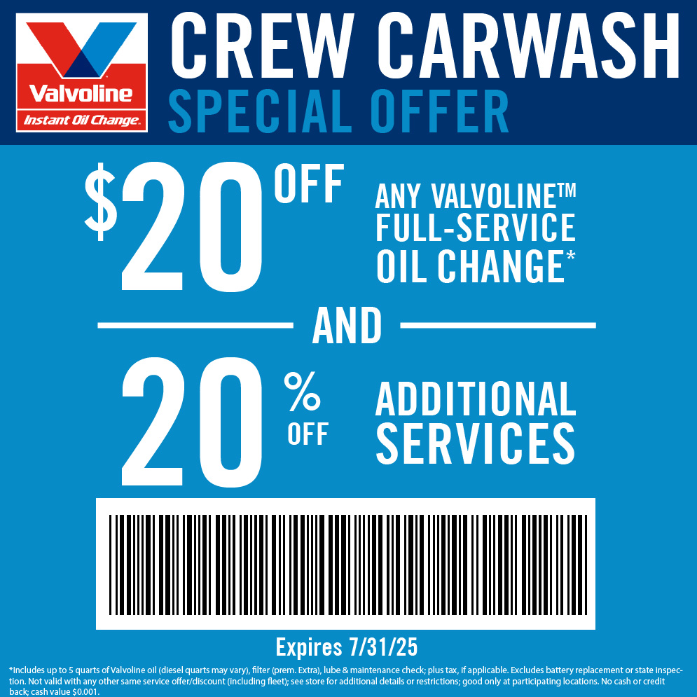 Crew Carwash Special Offer