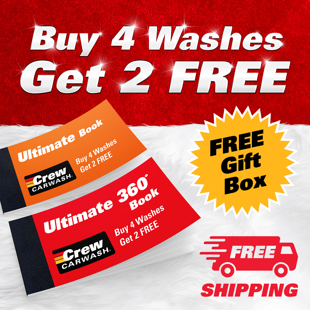 Buy 4 Washes, Get 2 FREE 