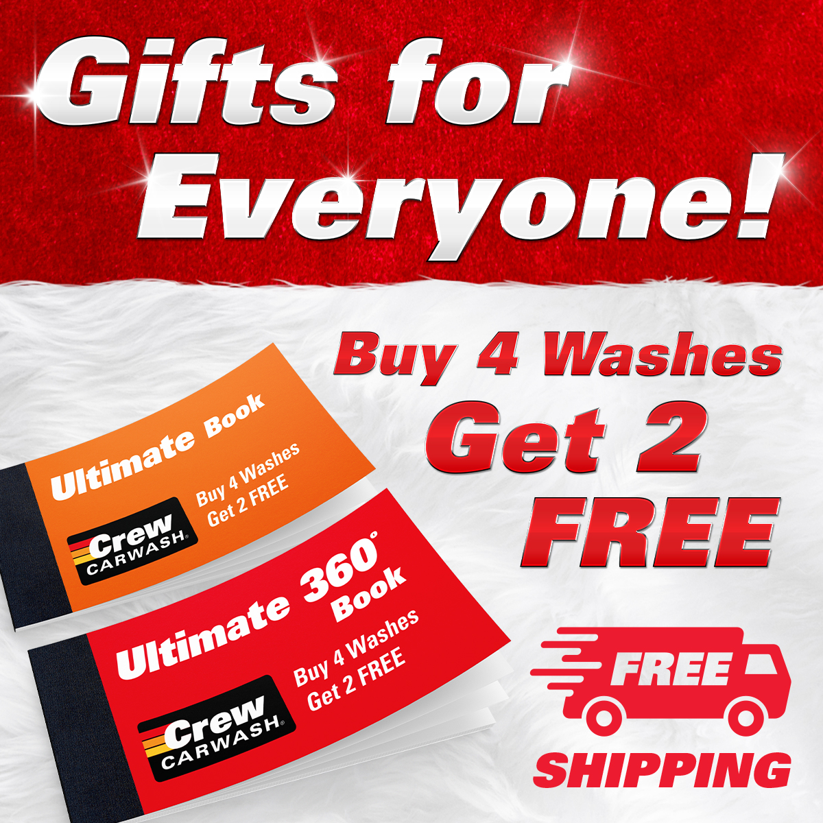 Buy 4 Washes, Get 2 FREE 