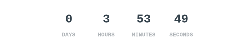 Count down to 2025-03-06T00:00:00.000Z