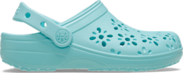 Kids' Classic Floral Cut-Out Clog - Aquamarine