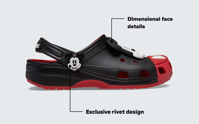 Check Out The Details Of The Mickey Mouse Classic Clog