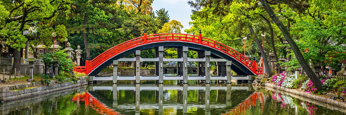 Serene Japanese garden