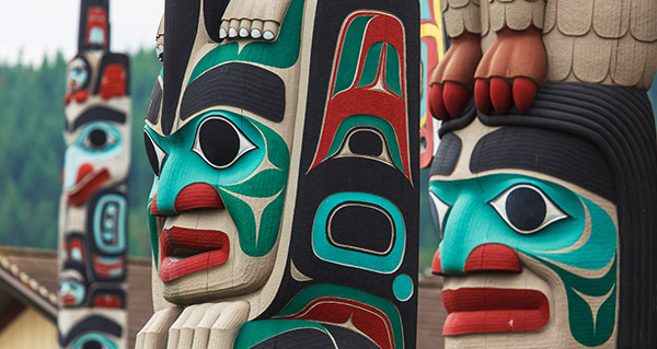 Totem Poles in Alaska