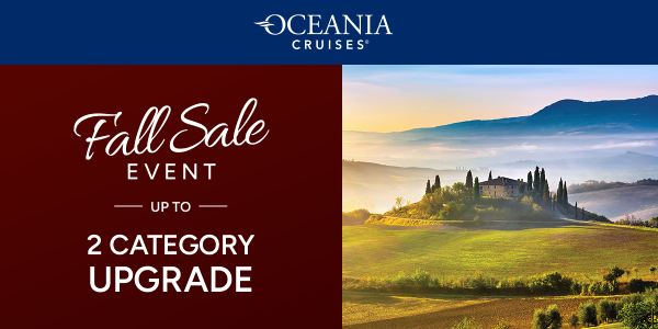 Fall Sale Event: Upgrade Your Cruise Experience
