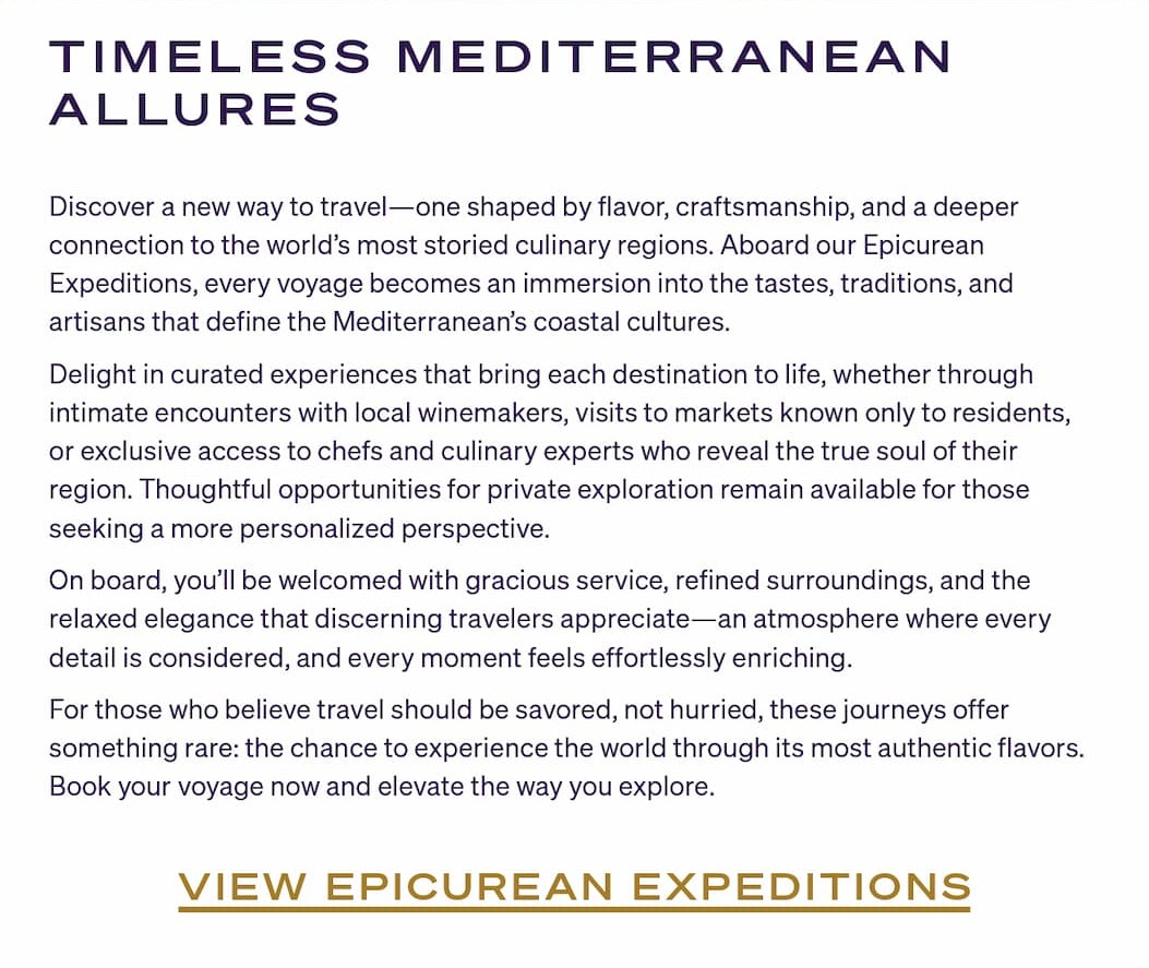 TIMELESS MEDITERRANEAN ALLURES