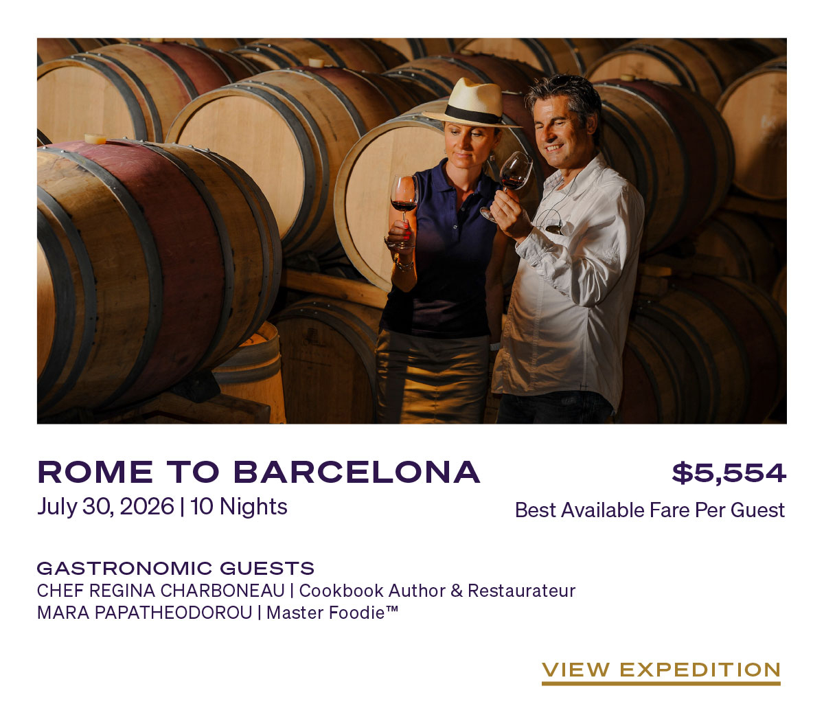 ROME TO BARCELONA July 30, 2026 | 10 Nights