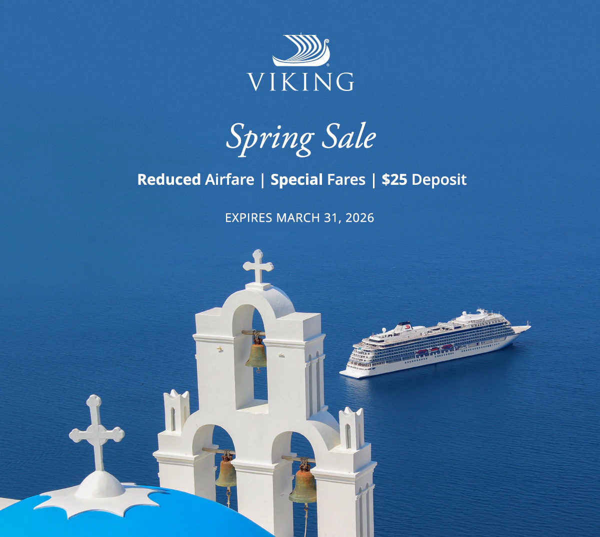 Spring Sale: UP TO FREE Airfare. REDUCED AIRFARE. $25 DEPOSIT. Expires March 31, 2026