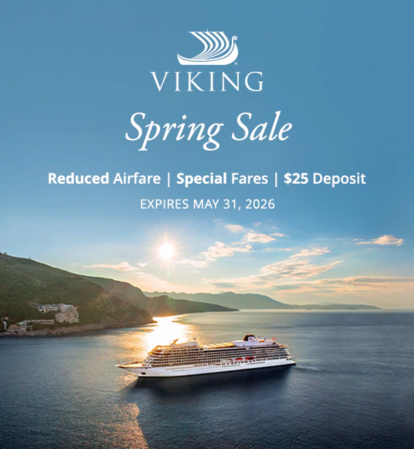 Spring Sale: Reduced Airfare. Special Fares. $25 Deposit. Expires May 31, 2026
