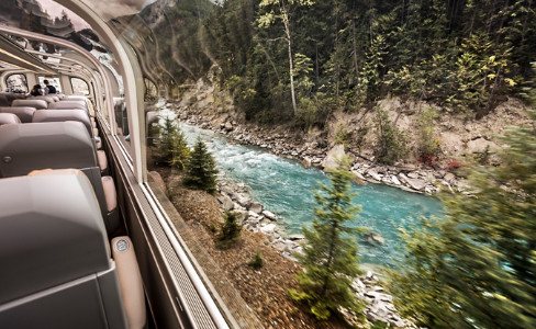 Rocky Mountaineer Seats River View Canada