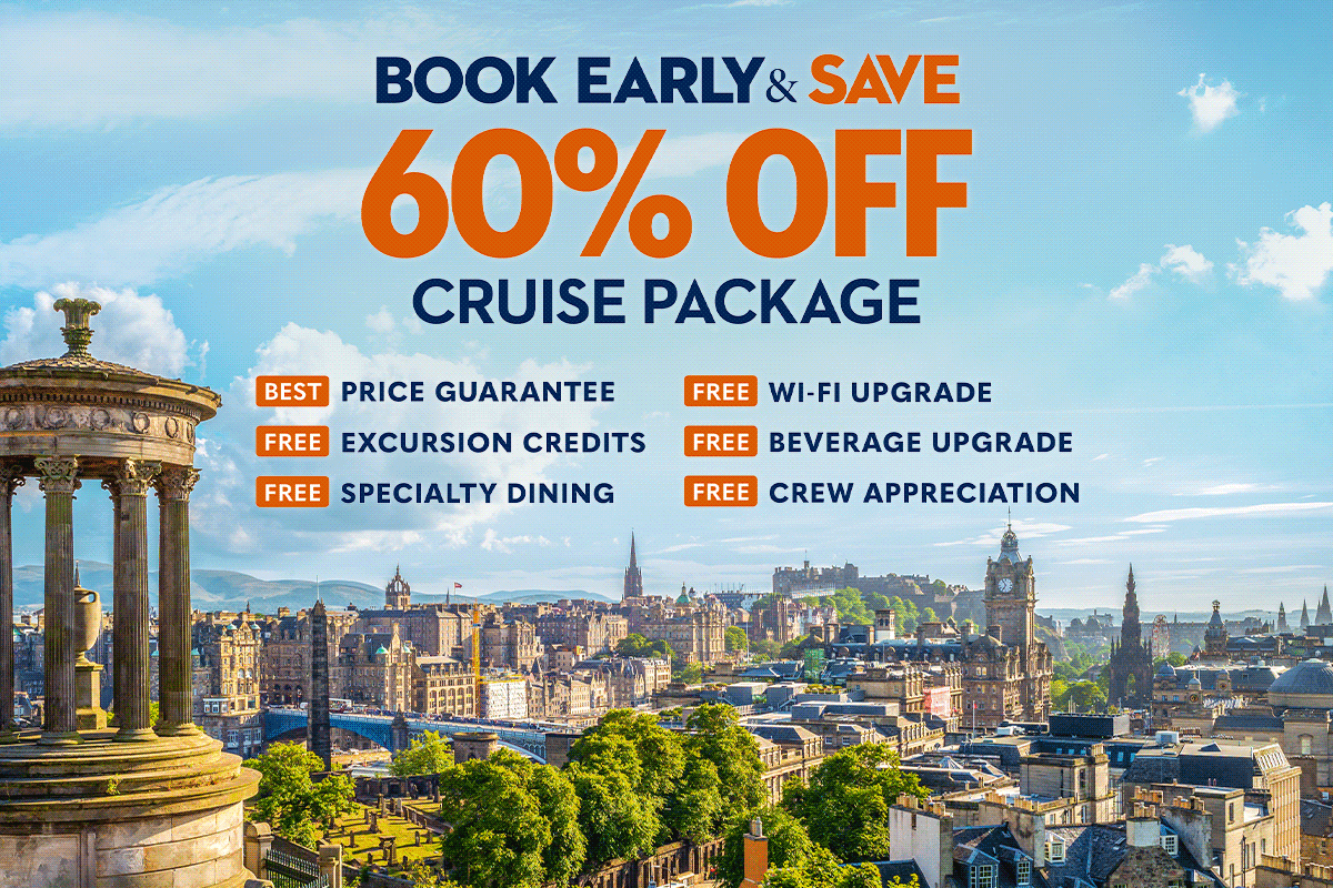 Get 60% off with a premium cruise package