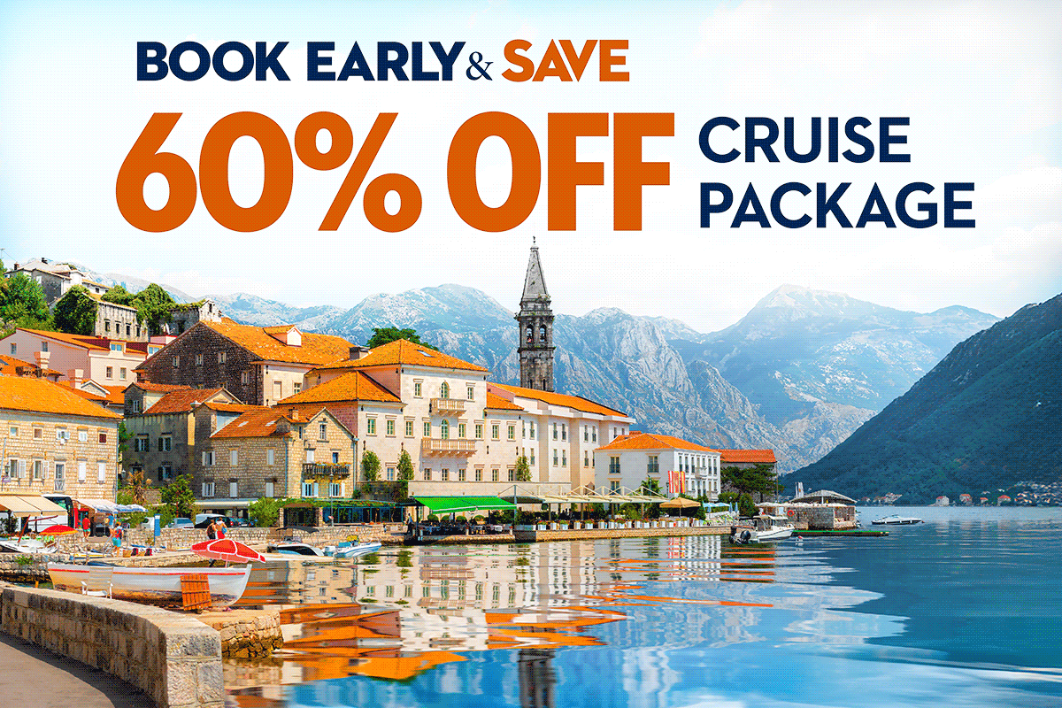 Get 60% off with a premium cruise package