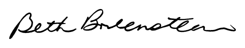 Beth Bodensteiner Signature