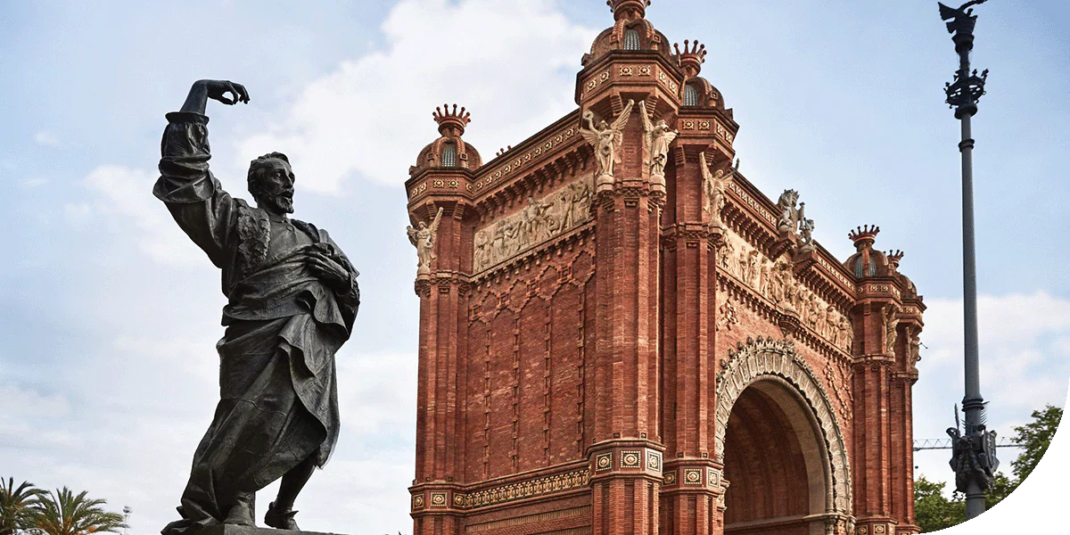 Classic architecture in Barcelona, Spain.