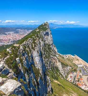 Cliffs in Gibraltar