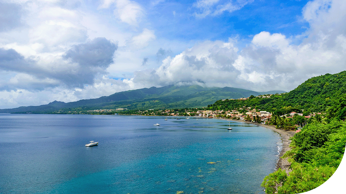 The beaches of Martinique, Caribbean