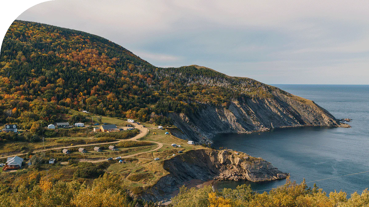 The shoreline of Nova Scotia, Canada.