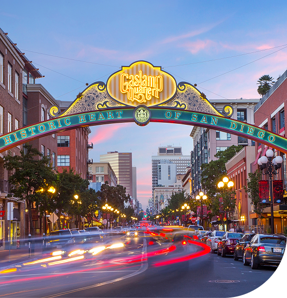 Gaslamp district, San Diego, California
