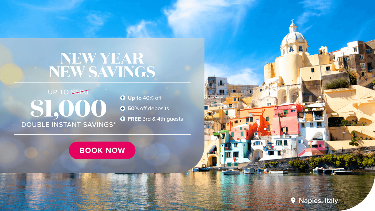New Year, New Savings. up to $1000 double instant savings + up to 40% off + 50% off deposits + FREE 3rd & 4th guests. Book Now.