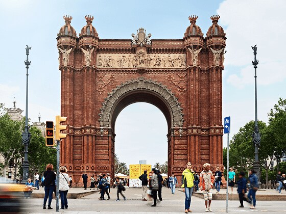 The Triumphal Arch of Barcelona.