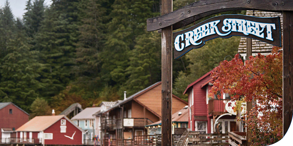 The quaint town of Ketchikan, Alaska