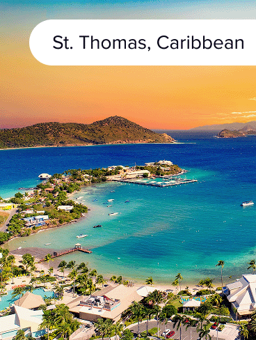 St. Thomas at sundown.