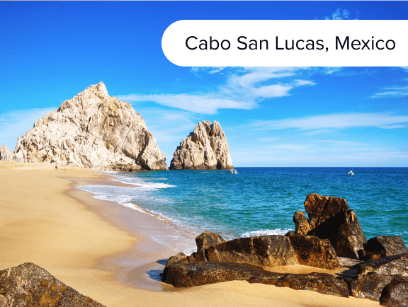 Beach of Cabo San Lucas, Mexico.