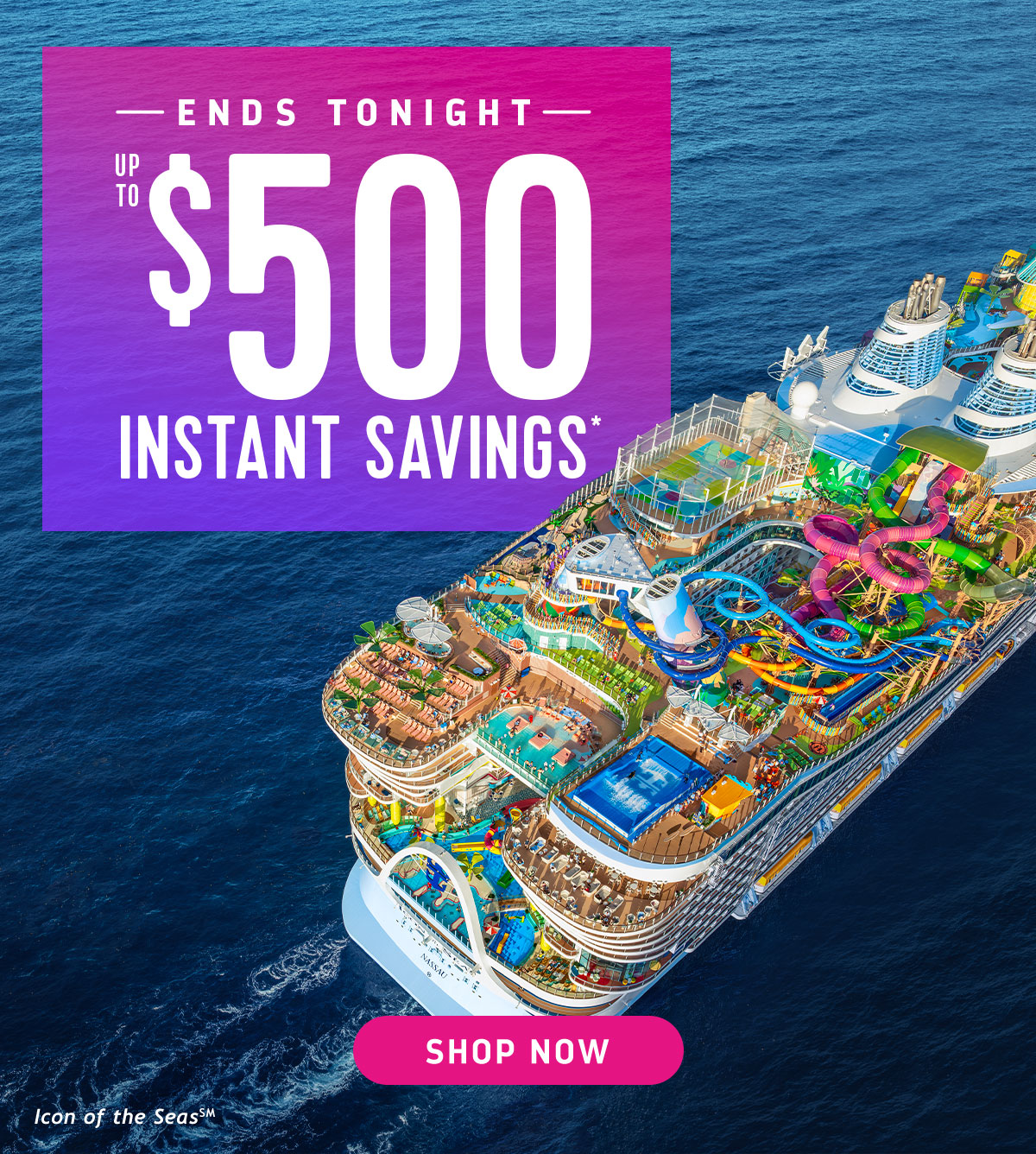 ENDS TONIGHT - UP TO $500 OFF
