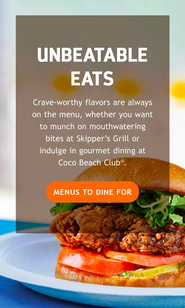 MENUS TO DINE FOR