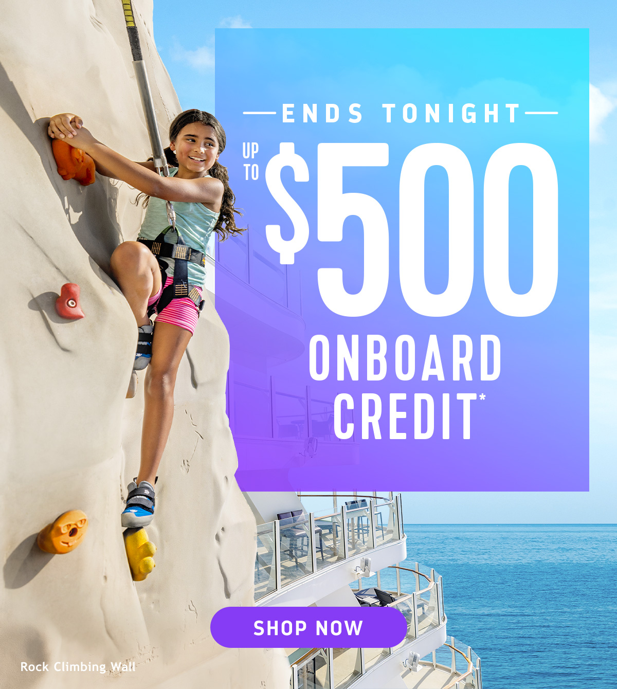 UP TO $500 ONBOARD CREDIT