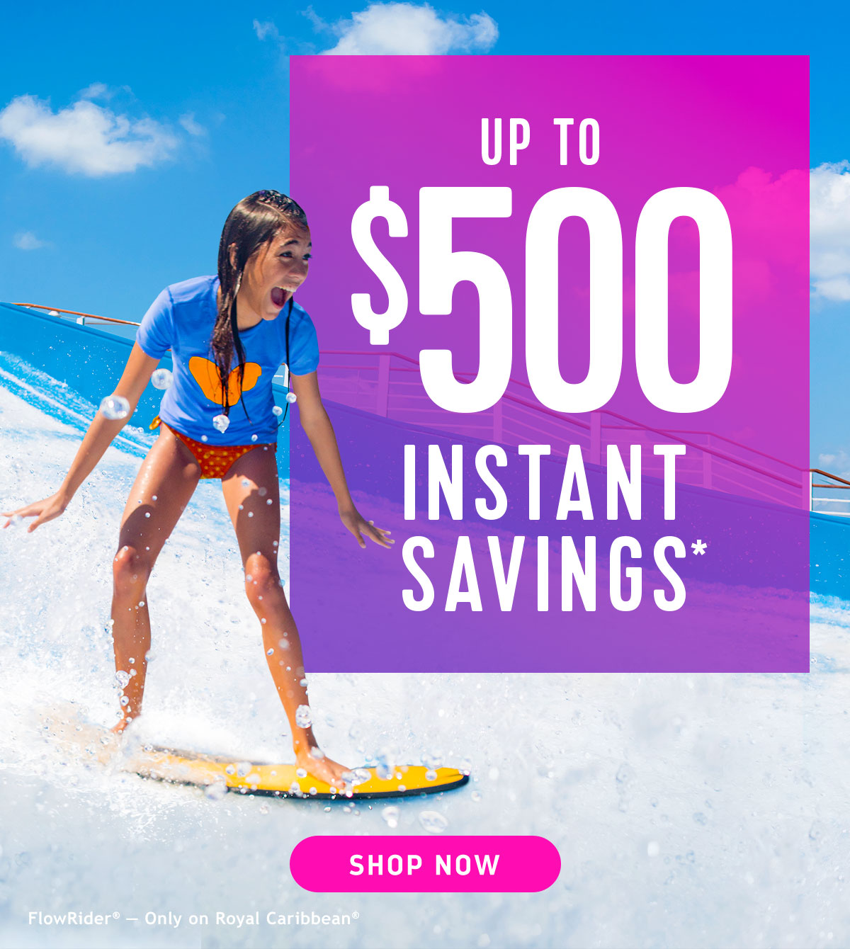 UP TO $500 OFF