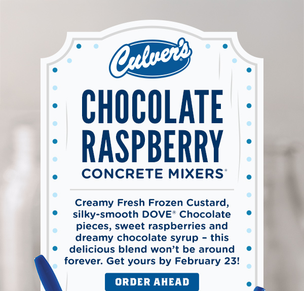 CHOCOLATE RASPBERRY CONCRETE MIXERS. ORDER NOW!